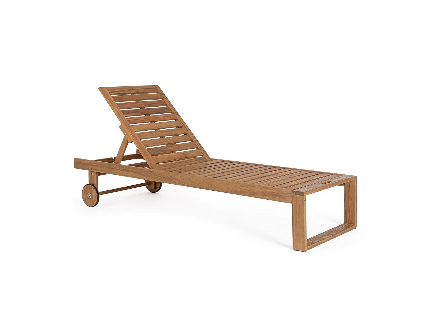 Leżak z drewna akacjowego z certyfikatem FSC 100% - MONSARAZ 5004434 - obrazek 1