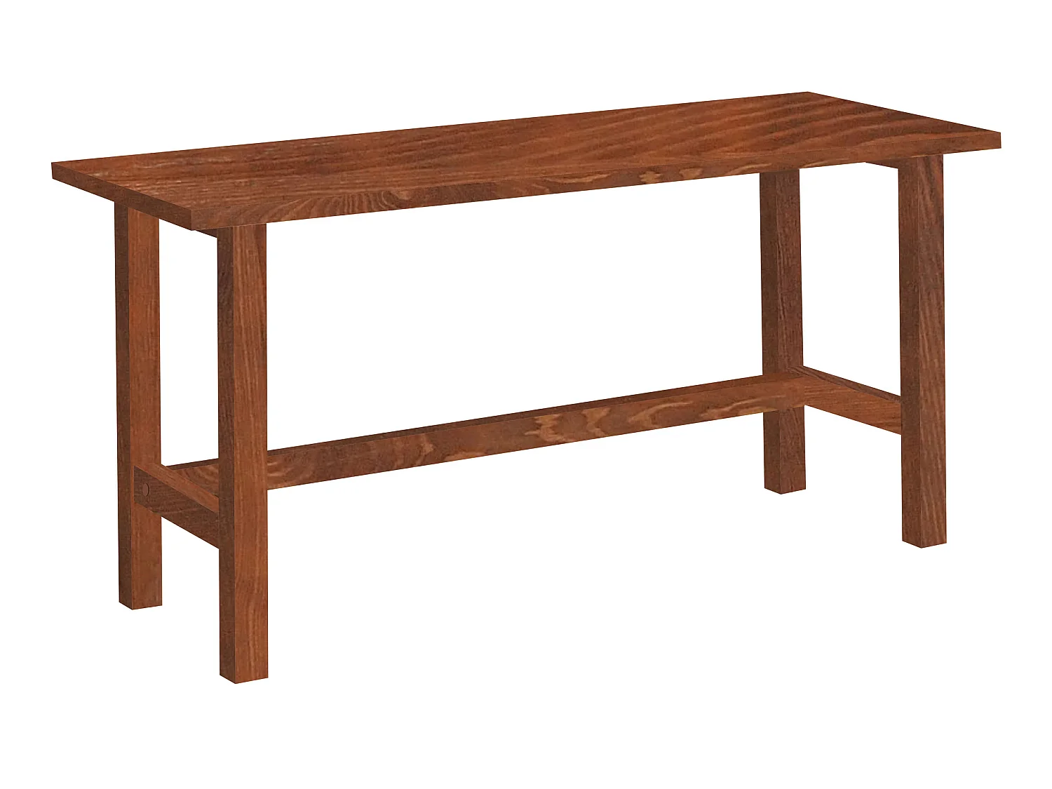 Biurko Nordic drewniane, kolor kasztan 4656955