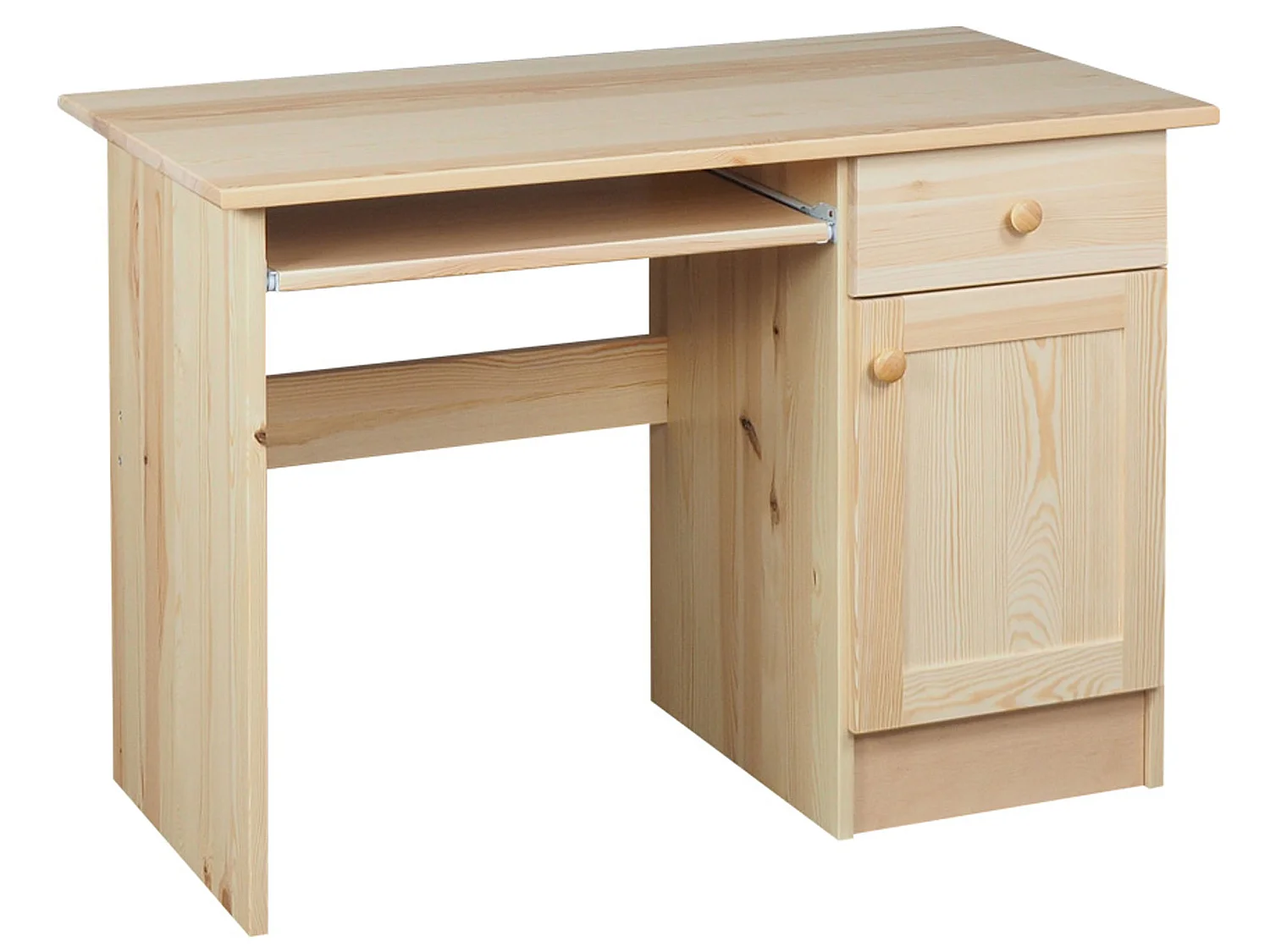 Biurko 110 cm drewniane Modern, sosnowe 4406686