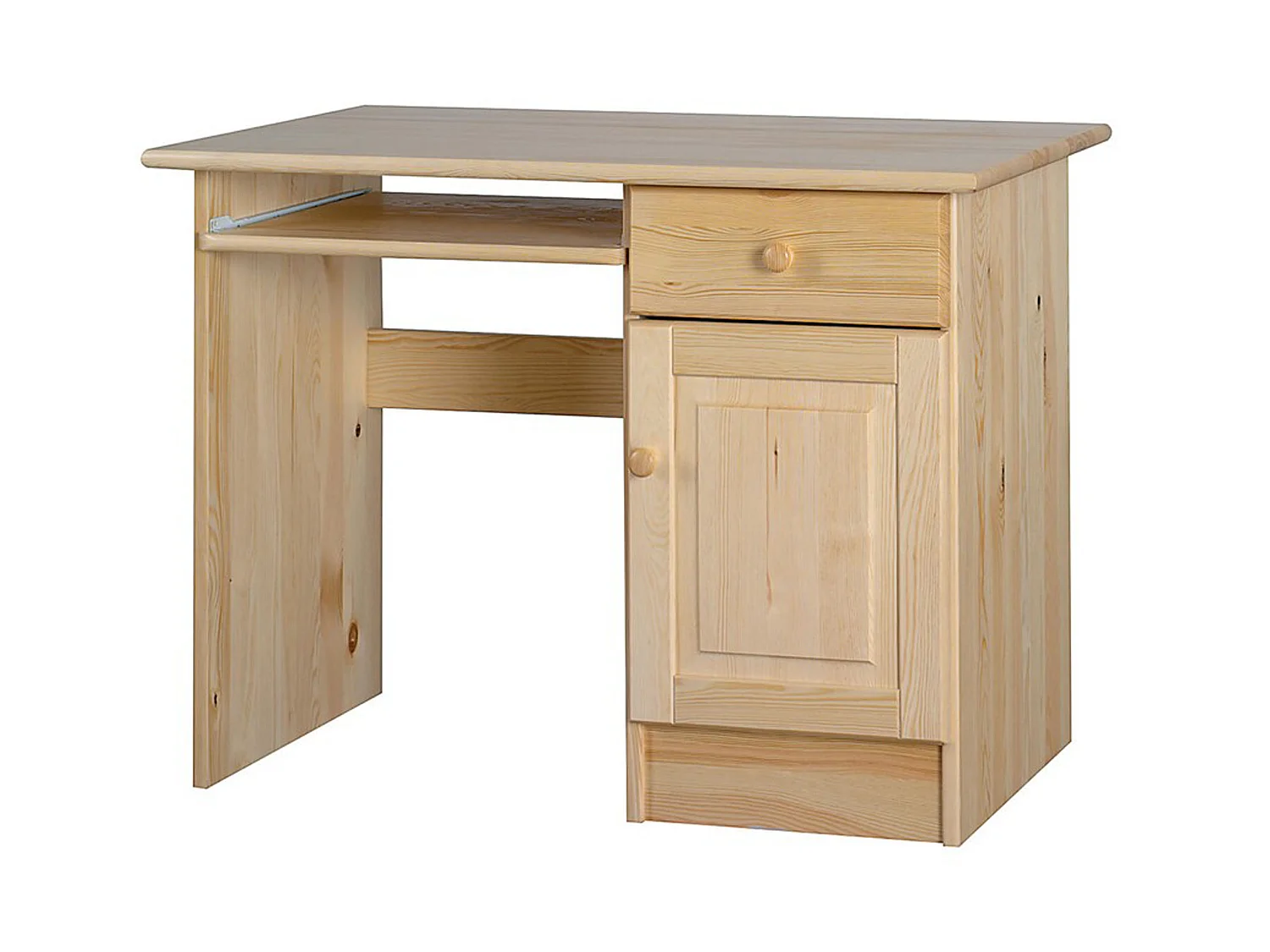 Biurko 110 cm drewniane małe Classic, sosnowe 4406687