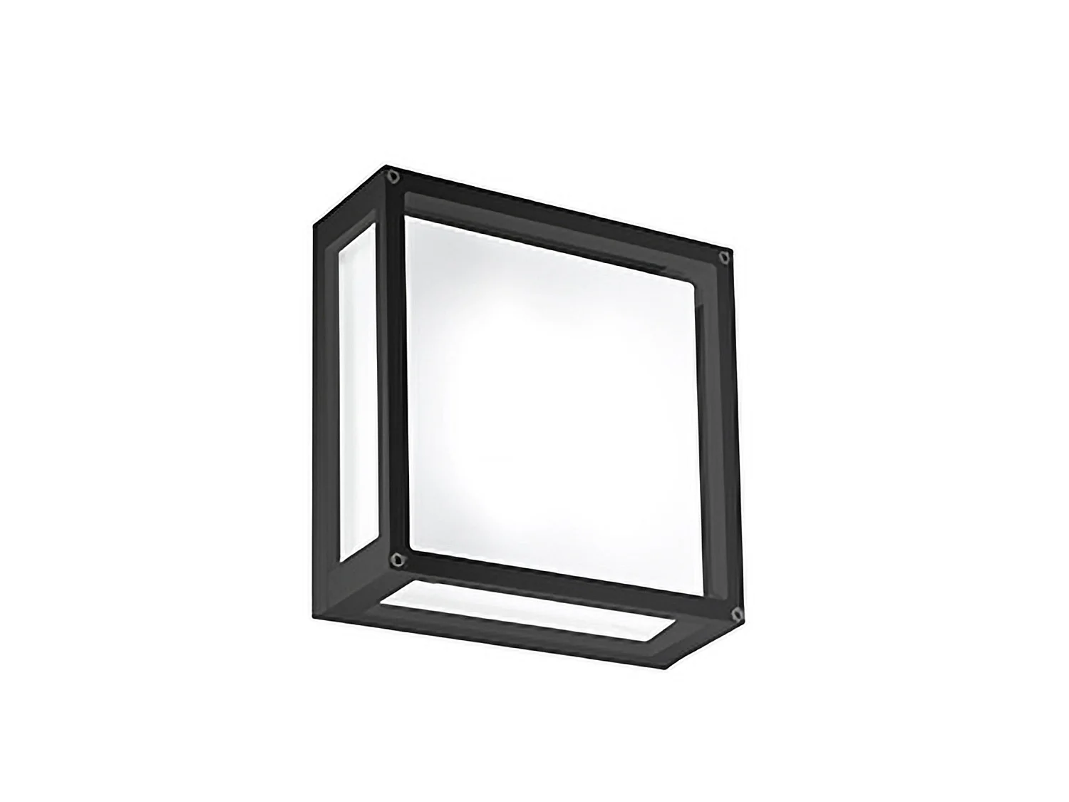 Kinkiet LED 20 W IP54 3000 K, odlew aluminiowy, ciemnoszary, 25 x 25 x 9,5 cm, do wnętrz i na zewnątrz o nowoczesnym designie 5012123 - obrazek 1