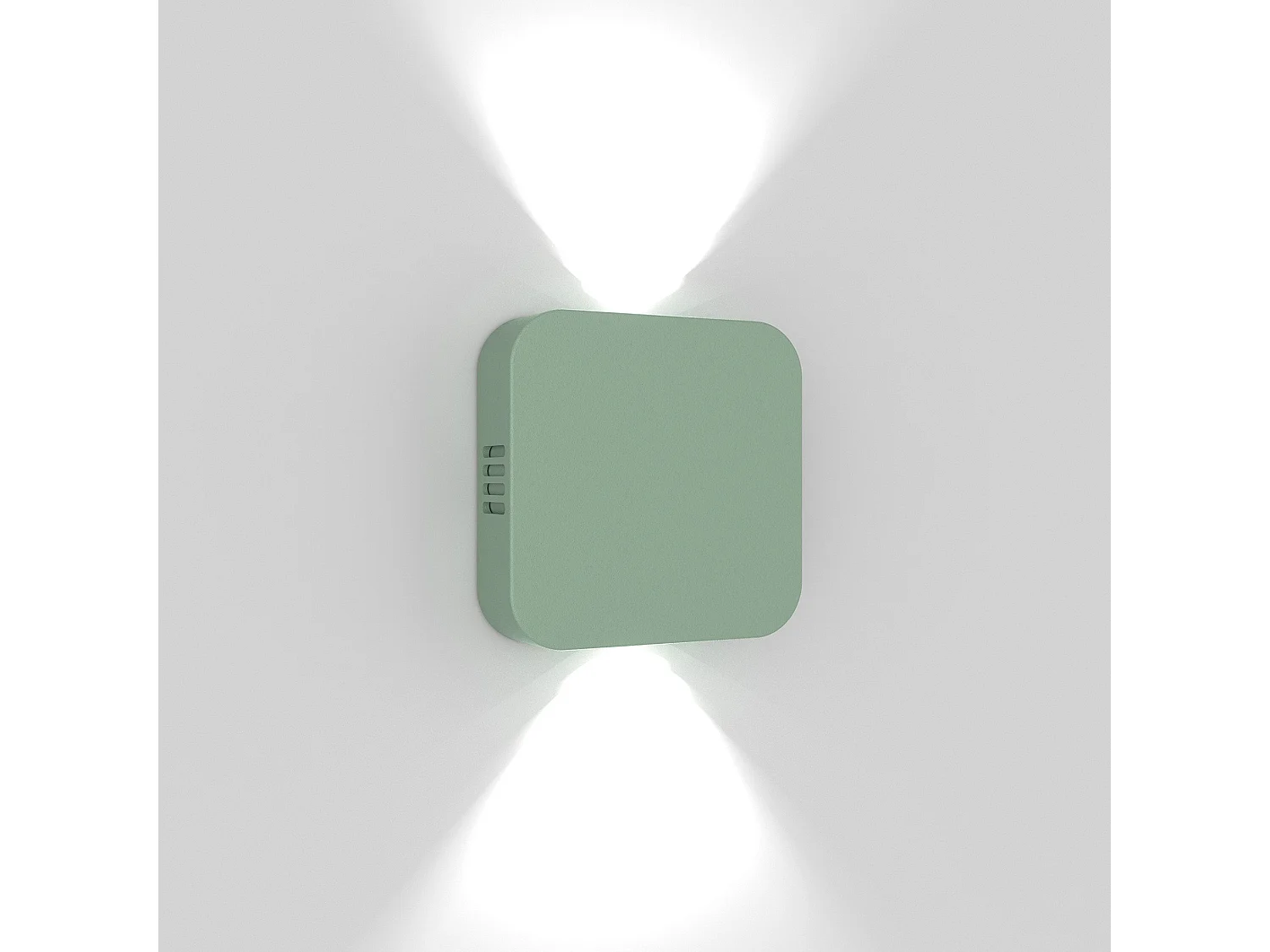 Kinkiet LED regulowany, wewnętrzny i zewnętrzny, odlew aluminium, kolor szałwiowy, podwójna emisja światła, klasa szczelności IP54, moc 10,5W, 3000K 5012128 - obrazek 1