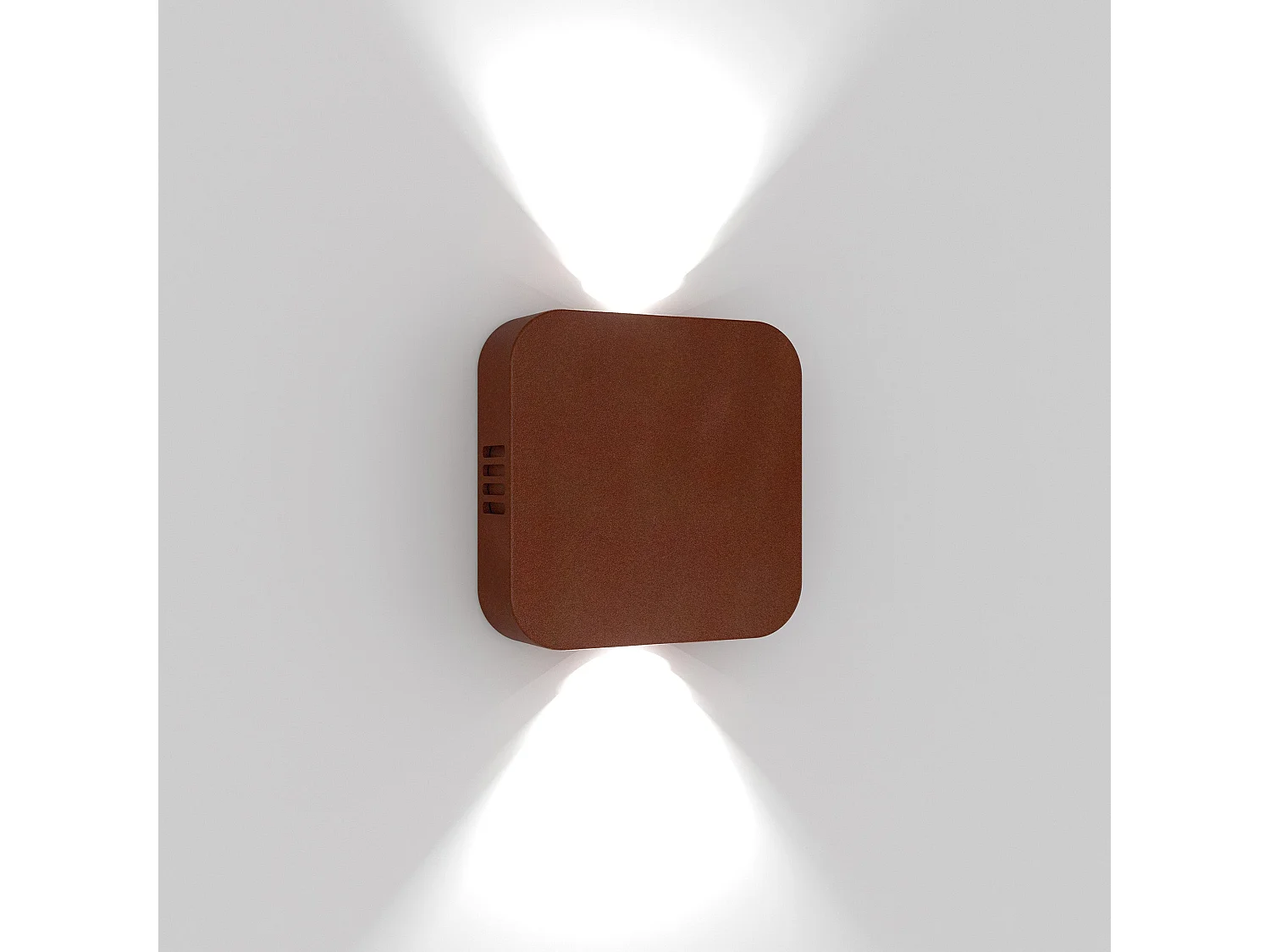 Kinkiet LED Roller zewnętrzny i wewnętrzny, aluminium Corten, podwójna regulacja światła, szczelność IP54, moc 10,5W, barwa 3000K, nowoczesny 5012136 - obrazek 1