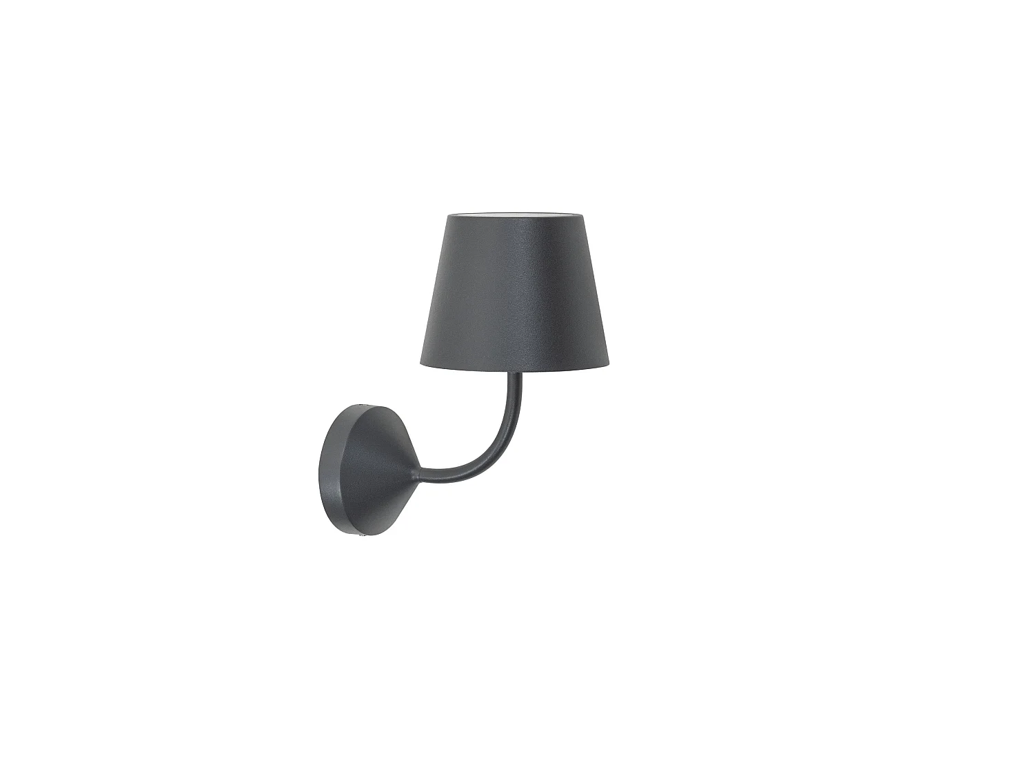 Kinkiet LED Ai Lati Poldina 5,4 W IP54 Ciemnoszary 2700 K 446 lm, nowoczesny design z aluminium do oświetlenia zewnętrznego i wewnętrznego 5012172 - obrazek 1