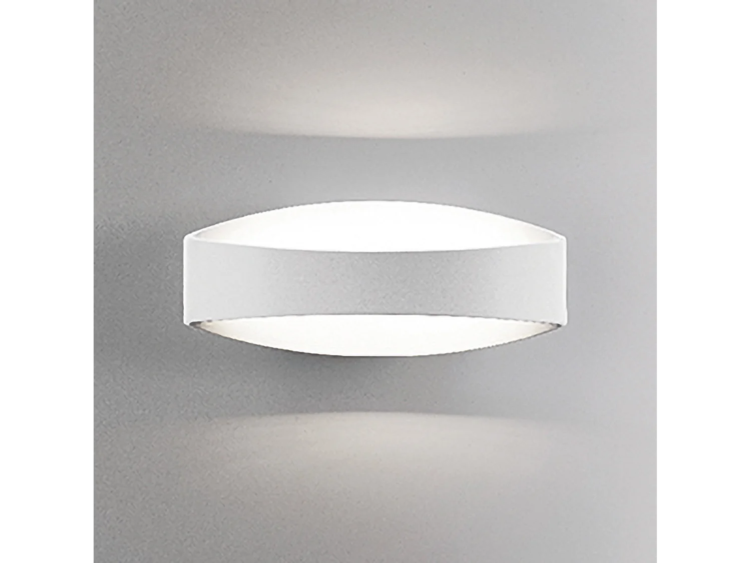 Kinkiet LED Bridge w kolorze matowego białego aluminium, nowoczesny design, 24,5 cm, 7,2 W, 3000 K, wysokiej jakości oświetlenie wewnętrzne 5012185 - obrazek 1