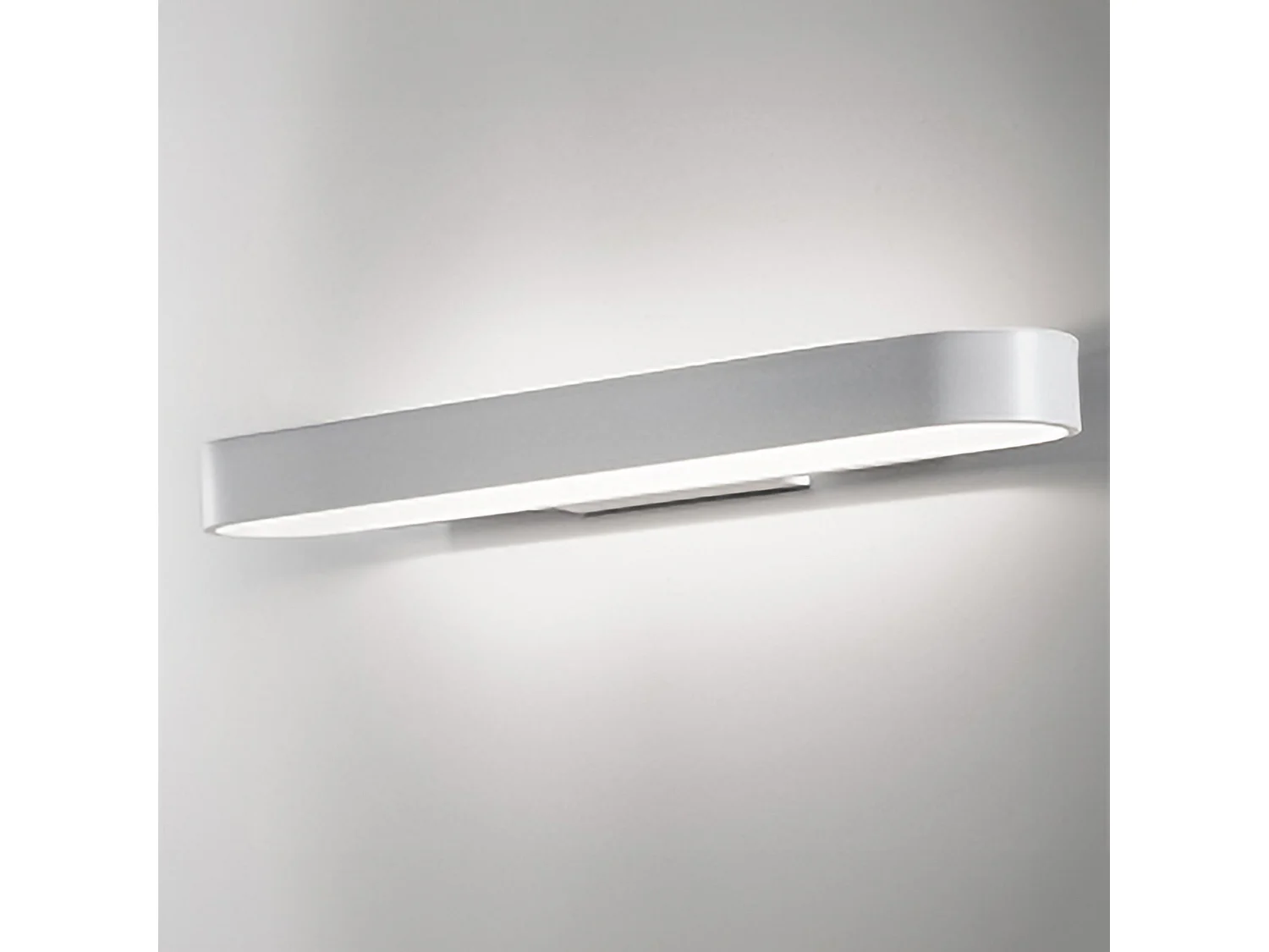 Kinkiet liniowy LED Cip 15,5W z matowego białego aluminium 42,5 cm, nowoczesny design do oświetlenia wnętrz, temperatura światła 3000K, IP20 5012249 - obrazek 1