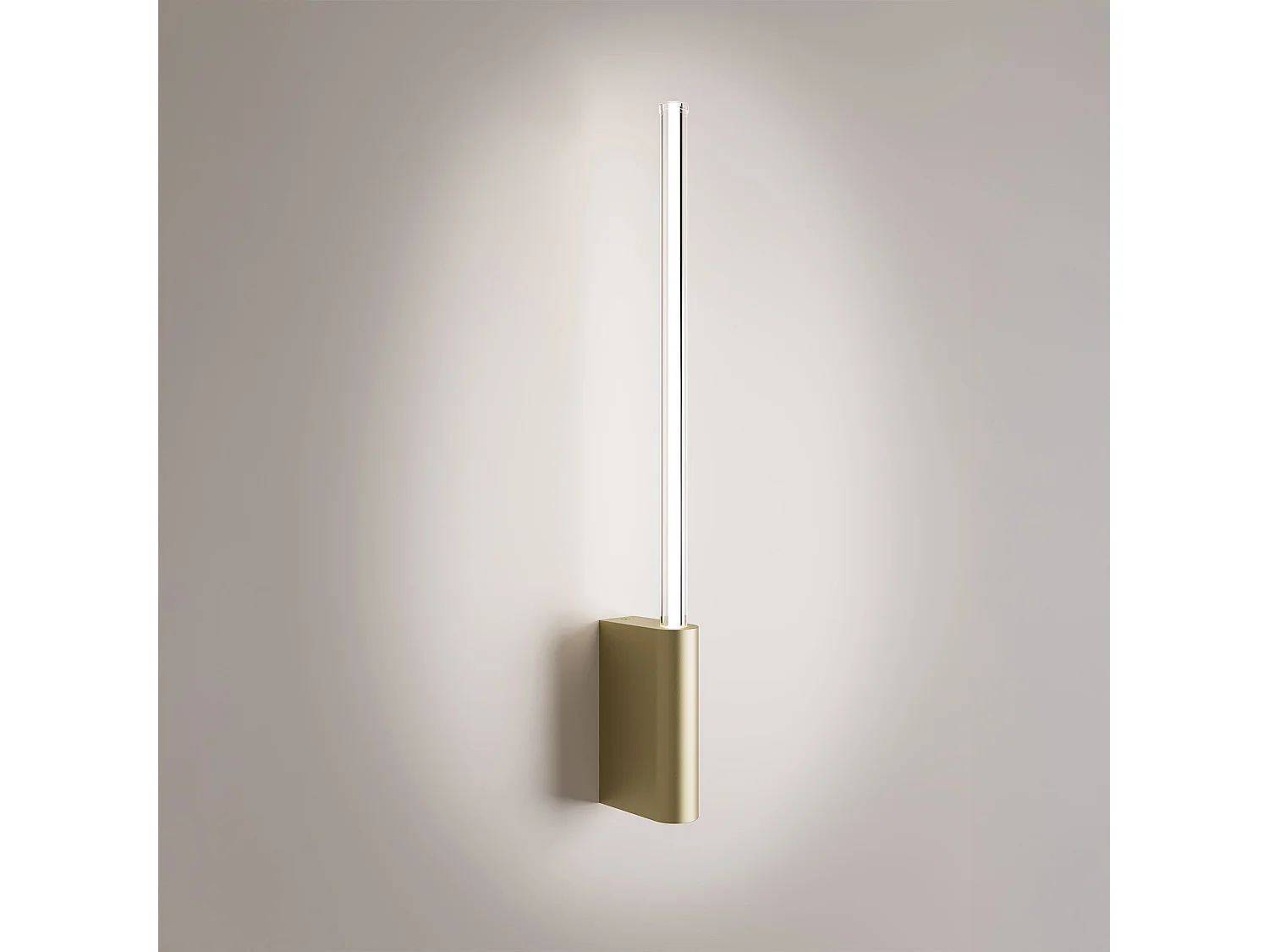 Kinkiet LED Brilliant Series 1-Light, złoty, cylindryczny design, technologia ściemniania TRIAC, stopień ochrony IP20, moc 5 W, barwa 3000 K 5012261 - obrazek 1