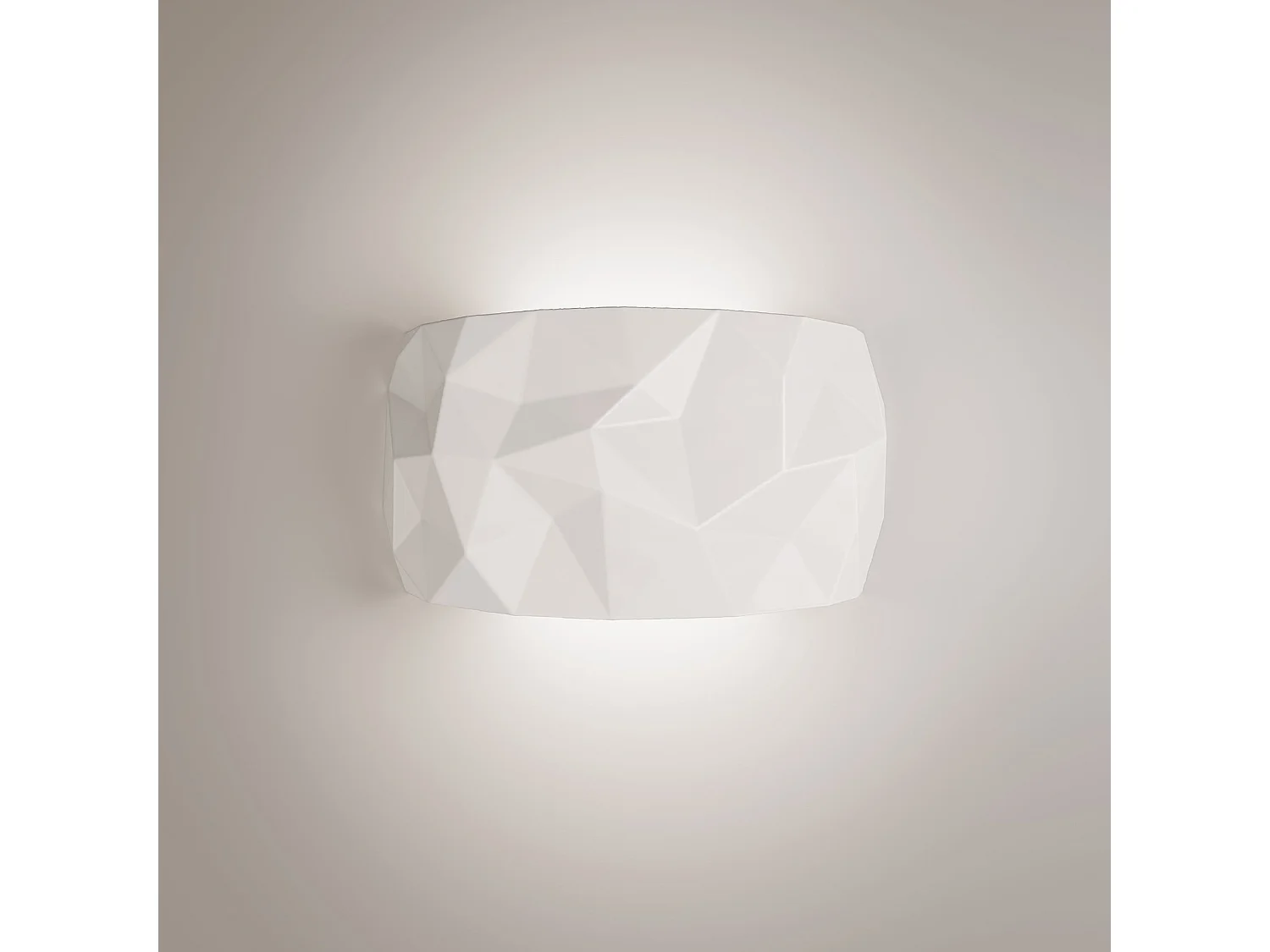 Ceramiczna ścienna lampa LED kątowa, ręcznie wykonana, ściemnianie TRIAC, regulowana barwa światła, białe wykończenie, moc 22,2W, do wnętrz 5012262