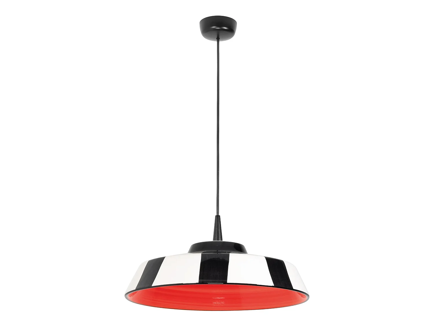 Ceramiczna lampa wisząca LED Circus, włoski design rzemieślniczy, średnica 35 cm, kolor czerwony, 2700K, moc 8W, ściemnialna Triac, ekskluzywna 5012481