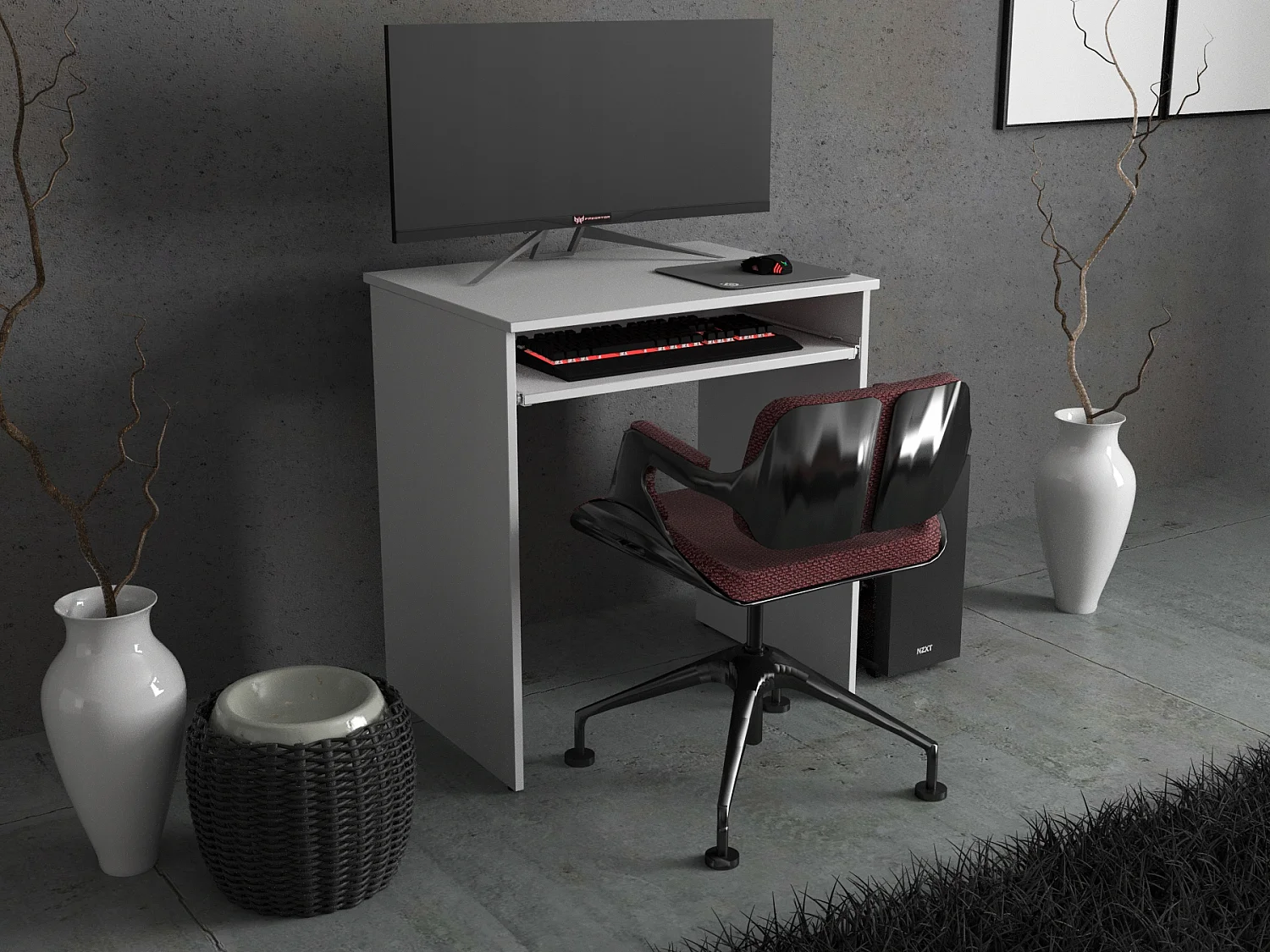Biurko Małe Stiv-Meble Biurko Szkolne HIT 68cm Biały Mat 68x51x74 cm 1 szt. 5015774 - obrazek 1