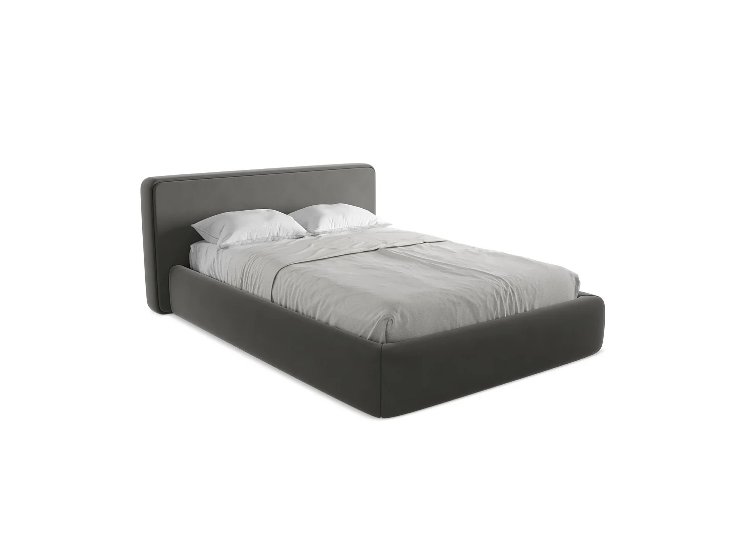 Łóżko 180 x 225 - z weluru - stalowy - FIRENZE 3715963 - obrazek 1
