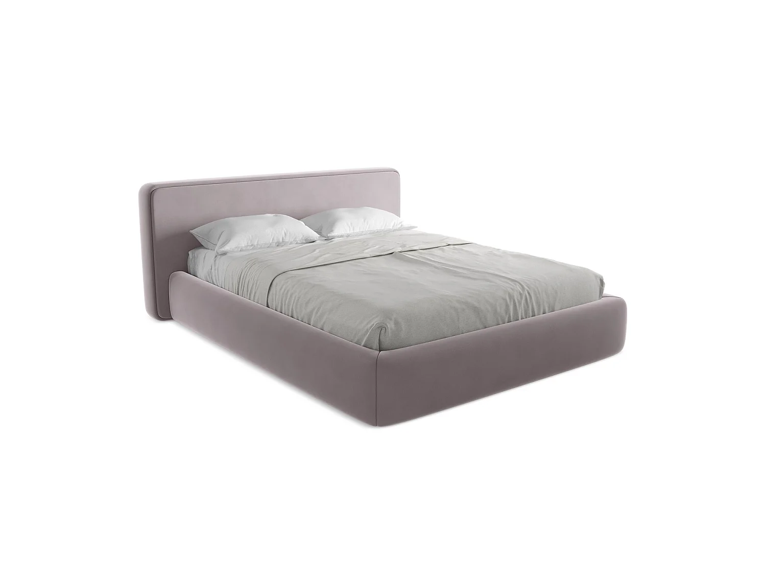 Łóżko 200 x 225 - z weluru - lawendowy - FIRENZE 3715971 - obrazek 1