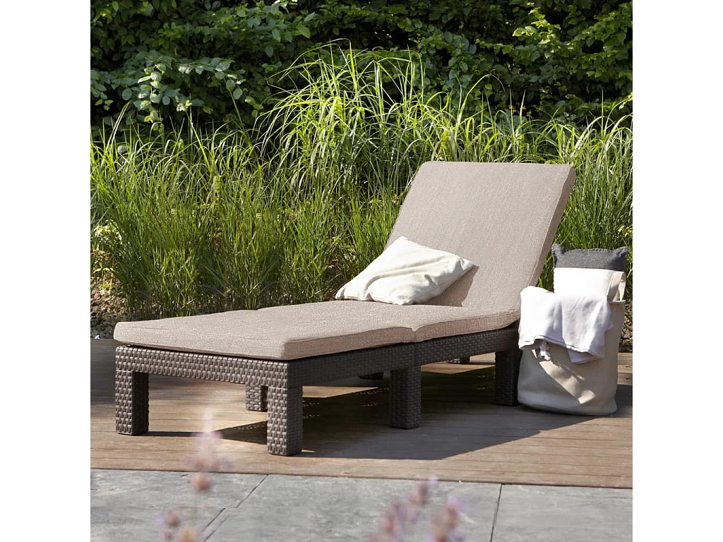 Leżak ogrodowy Keter Daytona Deluxe 65 x 195 cm, brązowy 1806321