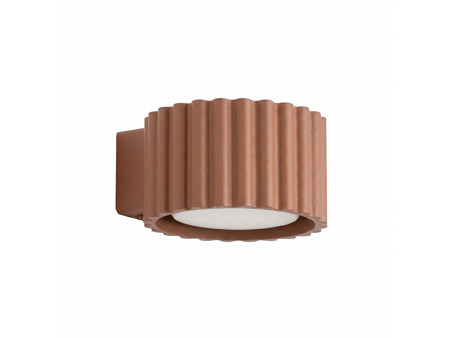 Kinkiety minimalistyczny AURA, aluminium - 1 źródło - L.10 x H.6 cm - mocca 5027708 - obrazek 1