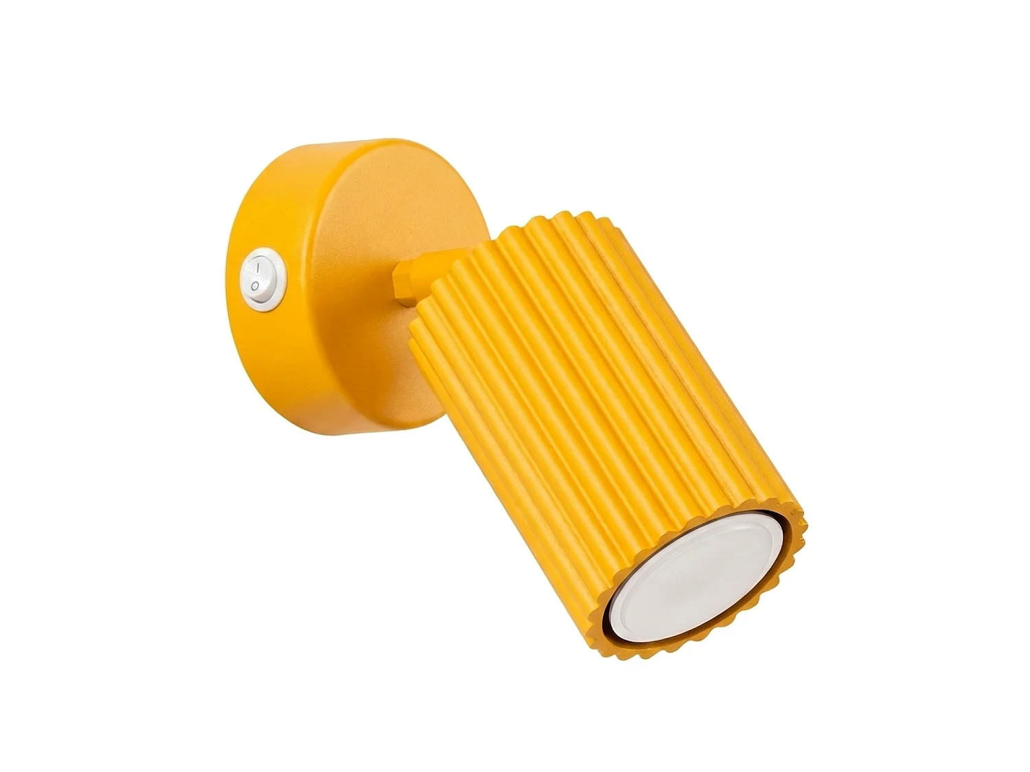 Kinkiety minimalistyczny KARBON, aluminium - 1 źródło - L.8 x H.16 cm - żółty 5027713 - obrazek 1