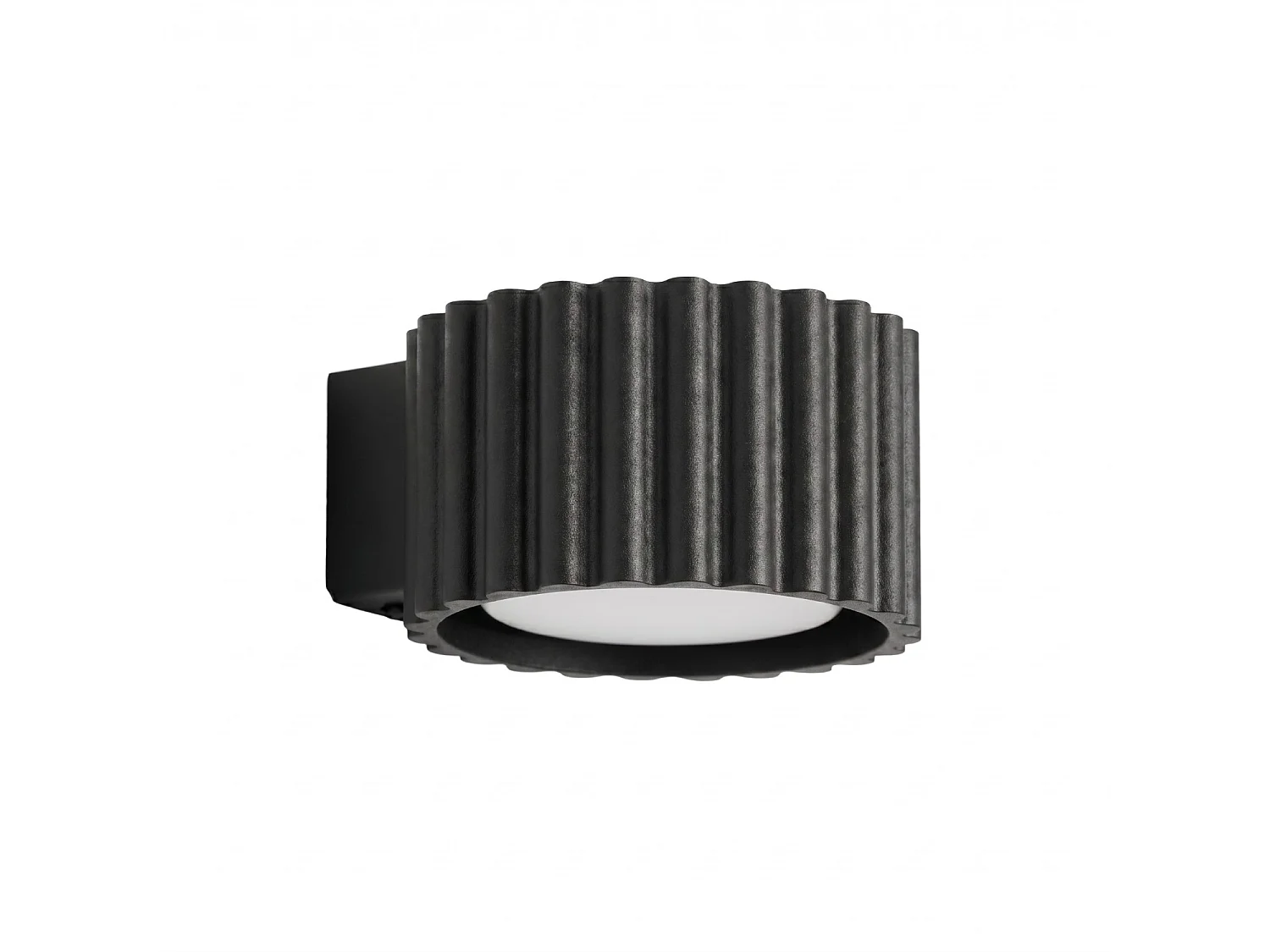 Kinkiety minimalistyczny AURA, aluminium - 1 źródło - L.10 x H.6 cm - czarny 5027714 - obrazek 1