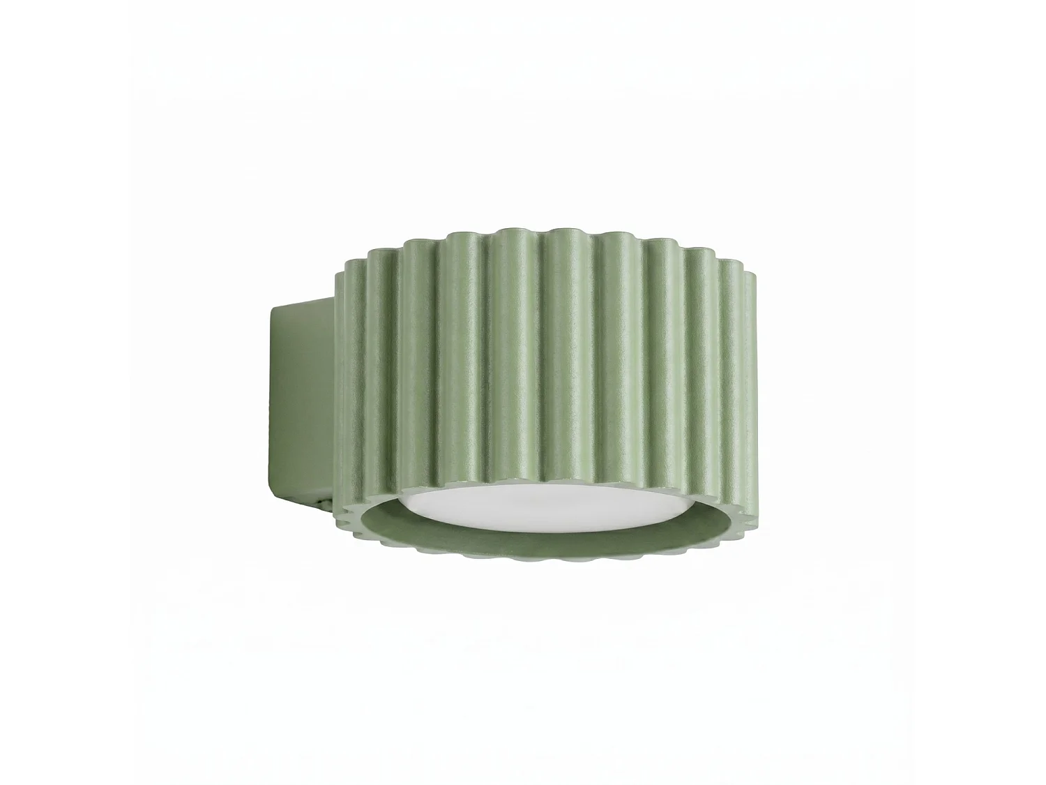 Kinkiety minimalistyczny AURA, aluminium - 1 źródło - L.10 x H.6 cm - szałwia 5027717 - obrazek 1
