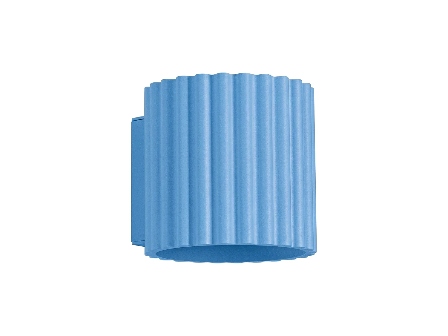 Kinkiety minimalistyczny AURA, aluminium - 1 źródło - L.10 x H.10 cm - błękitny 5027729 - obrazek 1