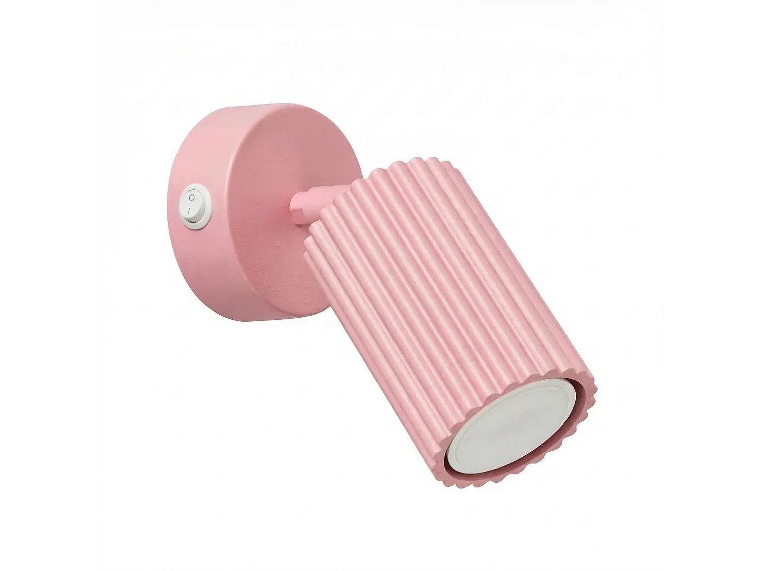Kinkiety minimalistyczny KARBON, aluminium - 1 źródło - L.8 x H.16 cm - różowy 5027736 - obrazek 1