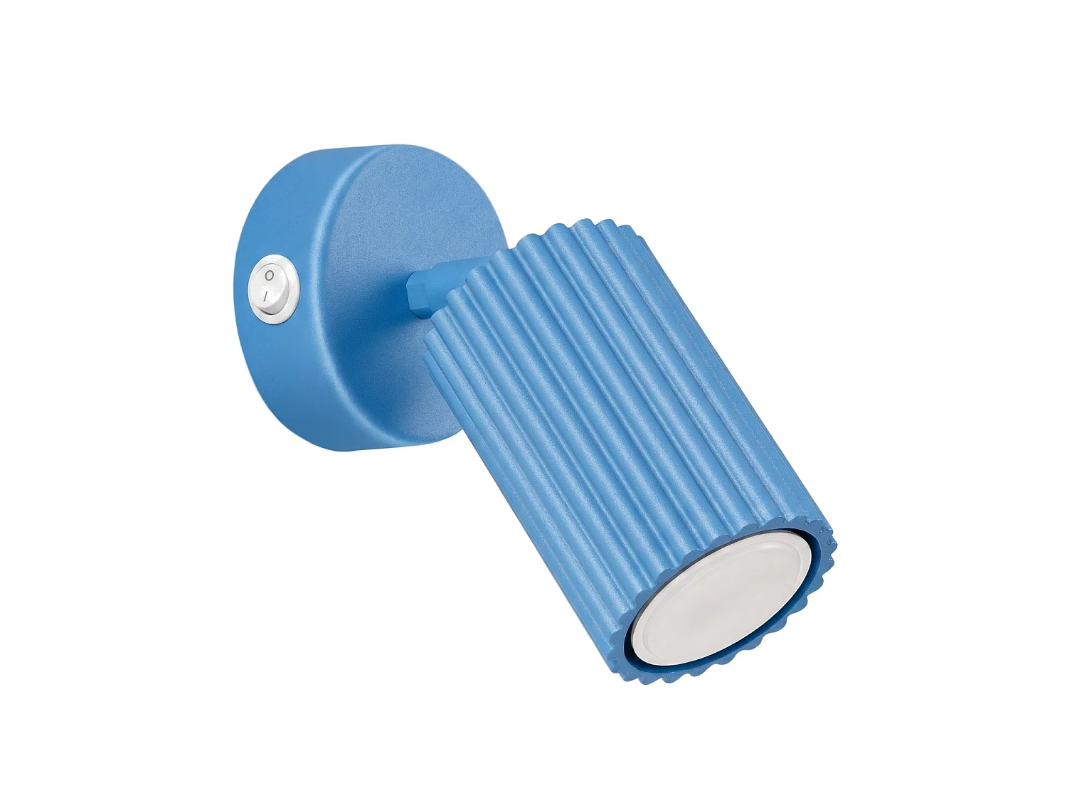Kinkiety minimalistyczny KARBON, aluminium - 1 źródło - L.8 x H.16 cm - błękitny 5027745 - obrazek 1