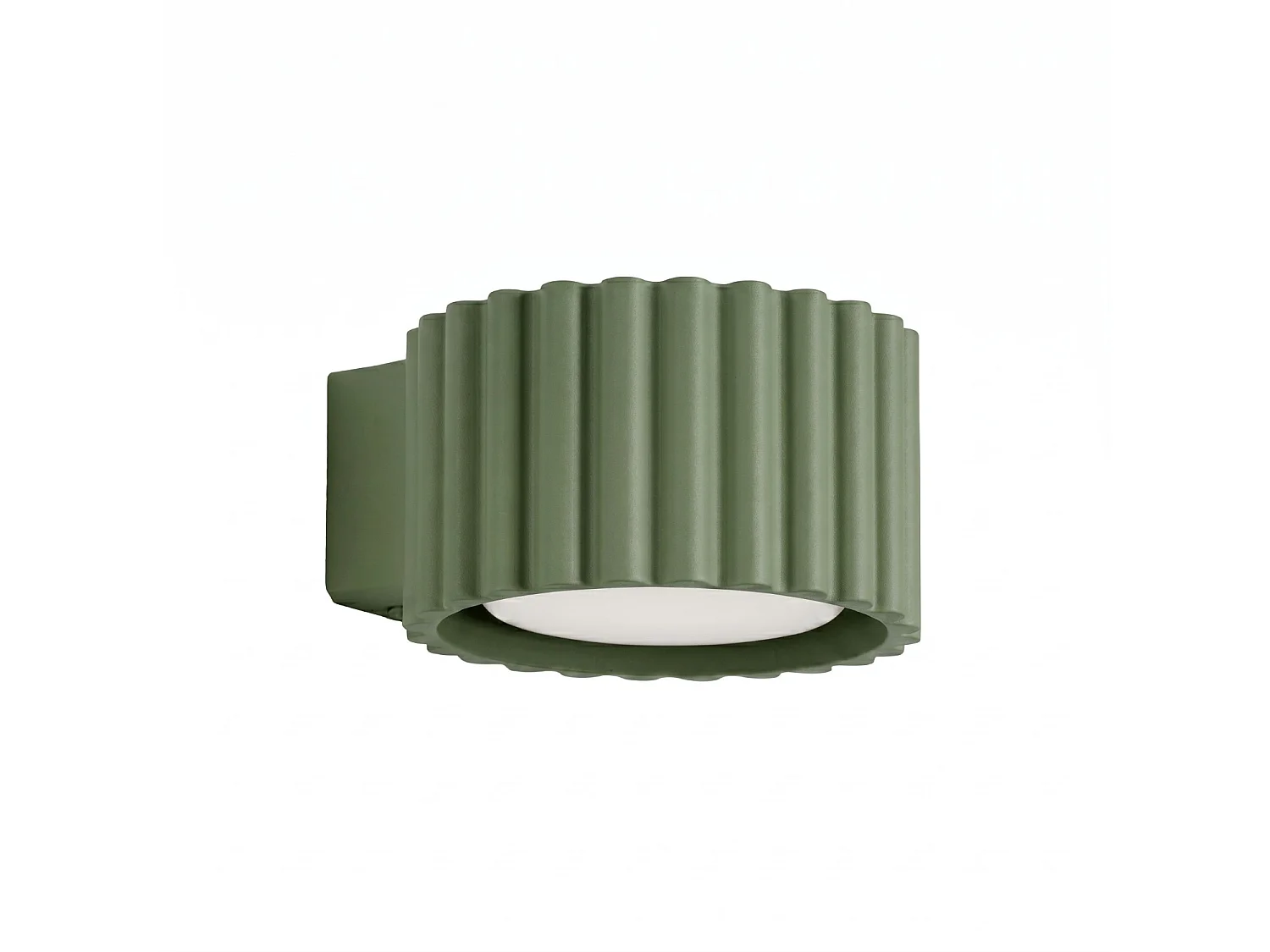 Kinkiety minimalistyczny AURA, aluminium - 1 źródło - L.10 x H.6 cm - zielony oliwkowy 5027742 - obrazek 1