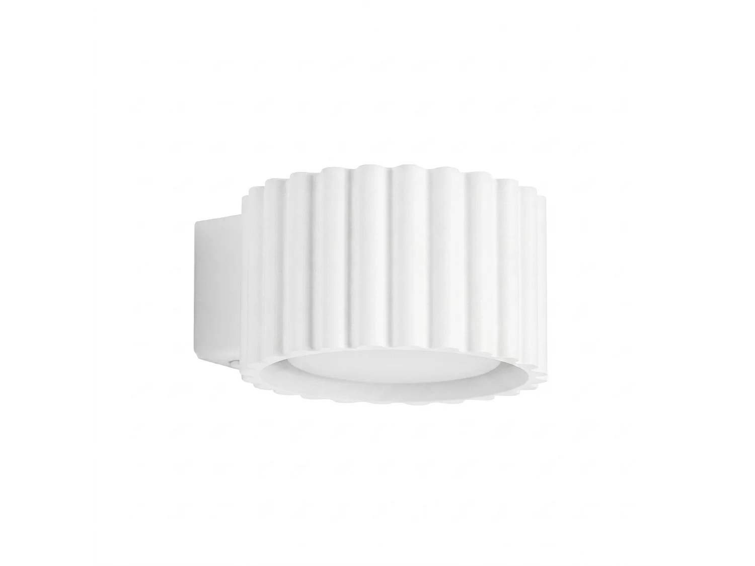 Kinkiety minimalistyczny AURA, aluminium - 1 źródło - L.10 x H.6 cm - biały 5027753 - obrazek 1