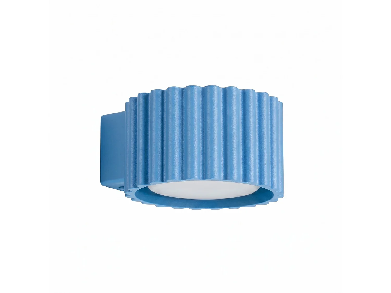 Kinkiety minimalistyczny AURA, aluminium - 1 źródło - L.10 x H.6 cm - błękitny 5027764 - obrazek 1