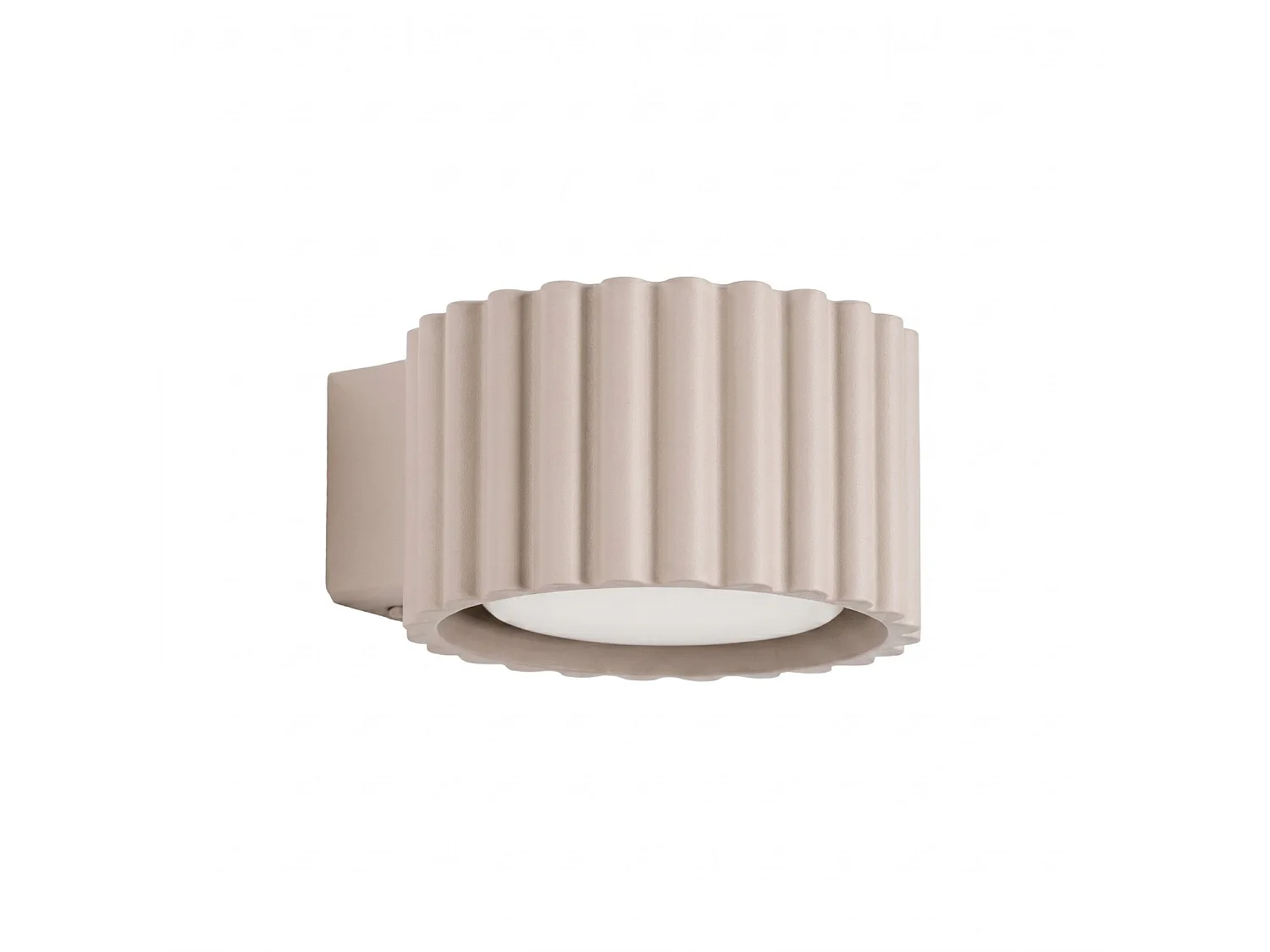 Kinkiety minimalistyczny AURA, aluminium - 1 źródło - L.10 x H.6 cm - taupe 5027763 - obrazek 1