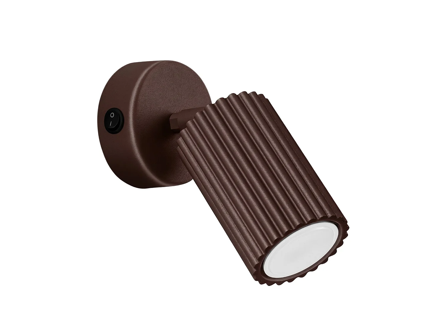Kinkiety minimalistyczny KARBON, aluminium - 1 źródło - L.8 x H.16 cm - brązowy 5027766 - obrazek 1