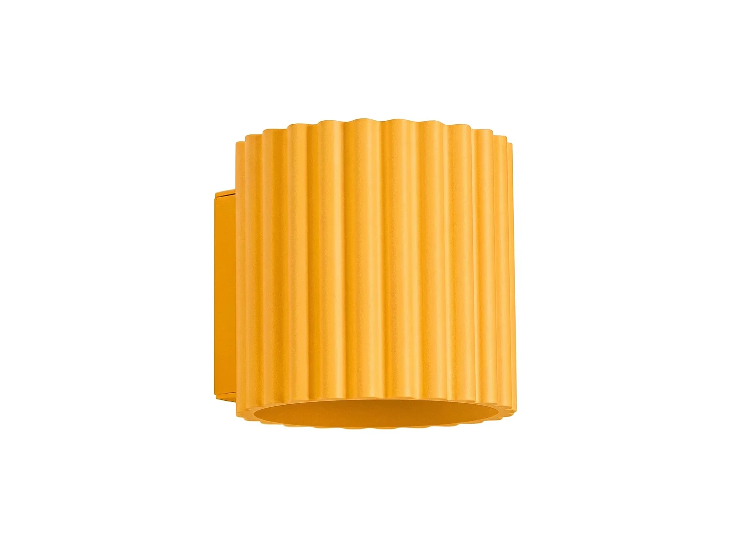 Kinkiety minimalistyczny AURA, aluminium - 1 źródło - L.10 x H.10 cm - żółty 5027768 - obrazek 1