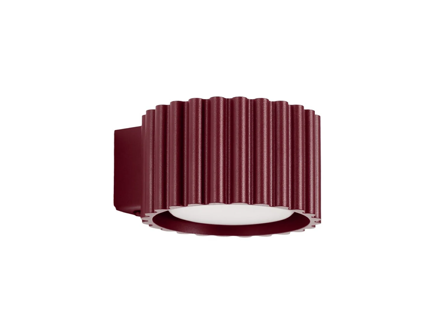 Kinkiety minimalistyczny AURA, aluminium - 1 źródło - L.10 x H.6 cm - burgund 5027779 - obrazek 1