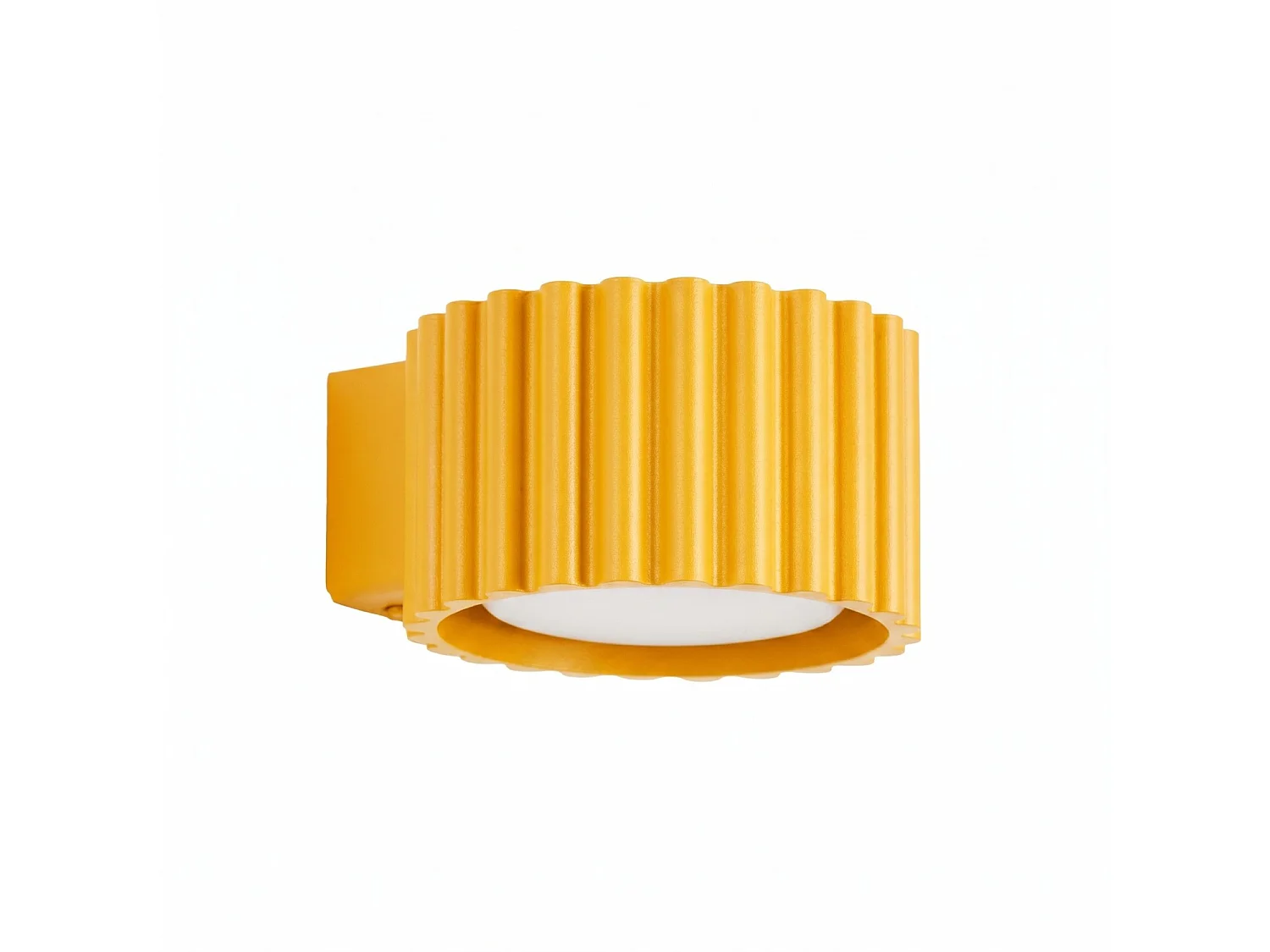 Kinkiety minimalistyczny AURA, aluminium - 1 źródło - L.10 x H.6 cm - żółty 5027793 - obrazek 1