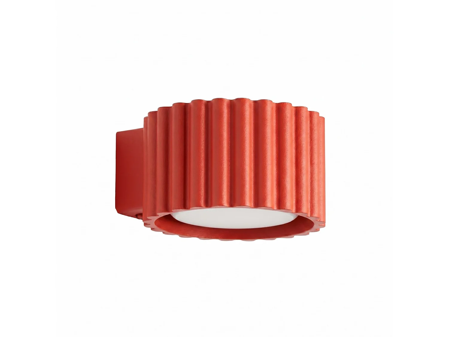 Kinkiety minimalistyczny AURA, aluminium - 1 źródło - L.10 x H.6 cm - czerwony 5027795 - obrazek 1