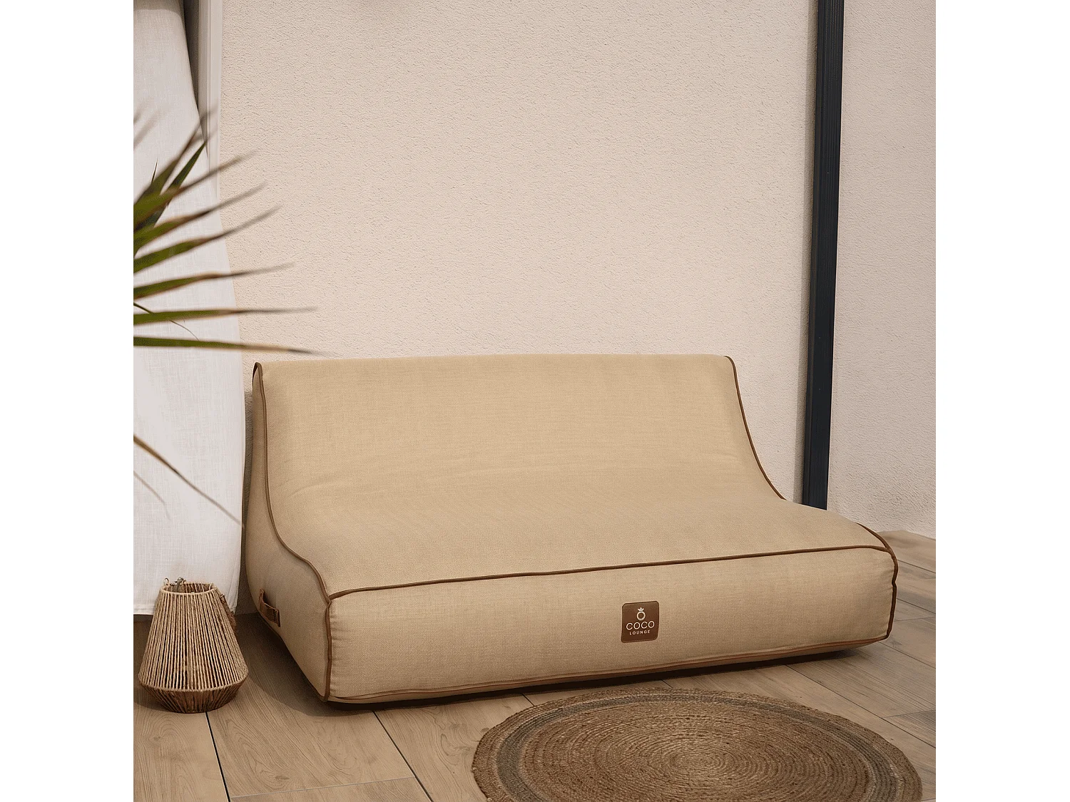 Coco Lounge Nadmuchiwana sofa ogrodowa ALIZÉ styl Boho kolor jutowy 4898759