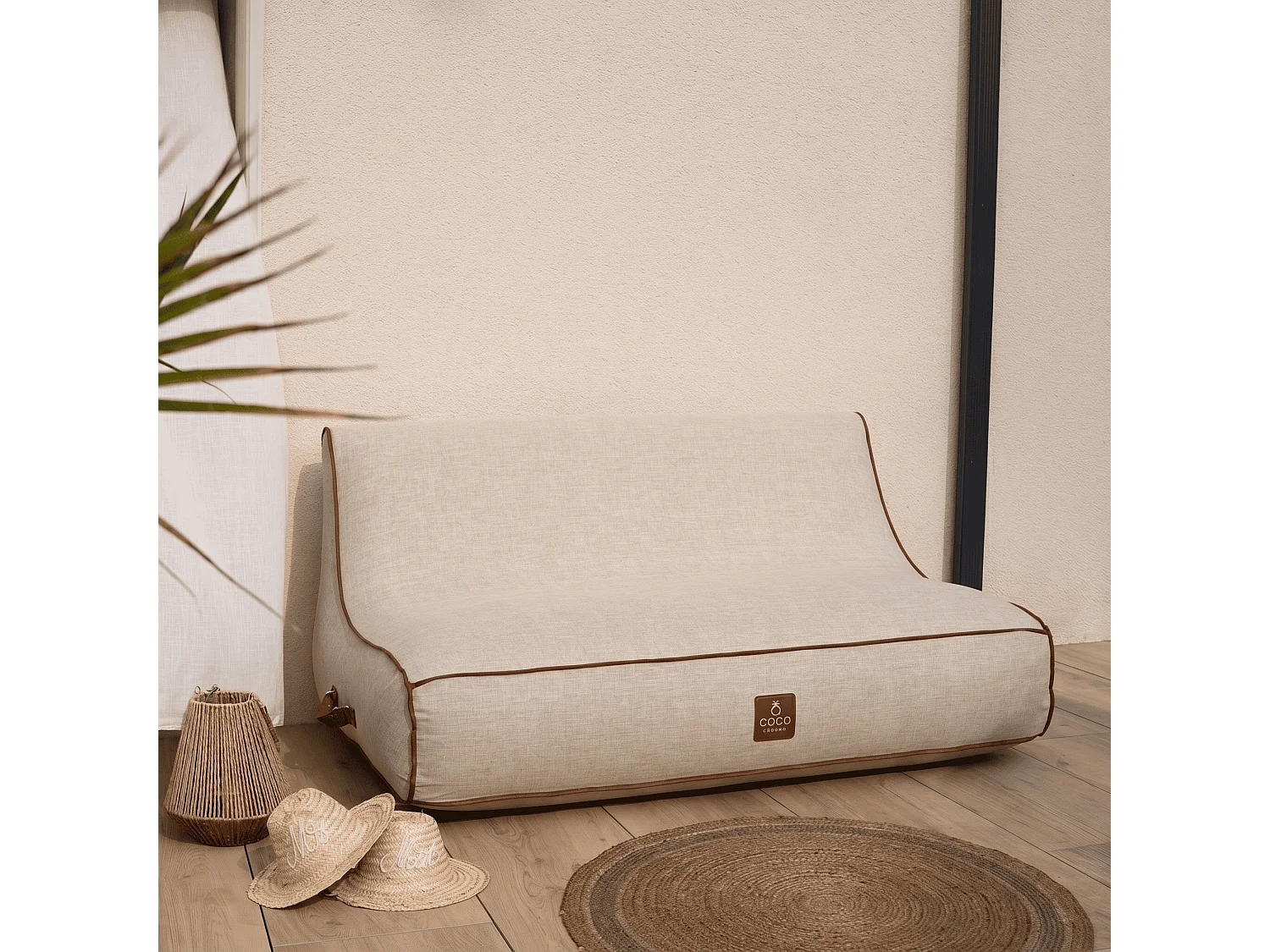 Coco Lounge Nadmuchiwana sofa ogrodowa ALIZÉ styl Aloha złamana biel 4898757