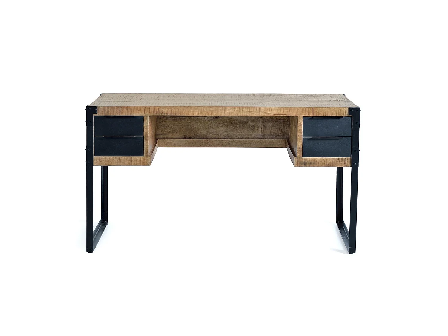 Bureau en bois de manguier et metal 573205 - obrazek 1