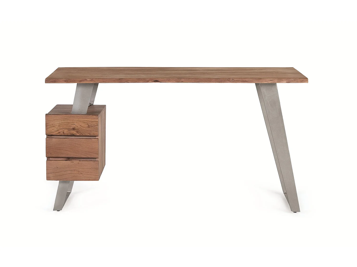 Bureau en bois de manguier et metal 573203 - obrazek 1