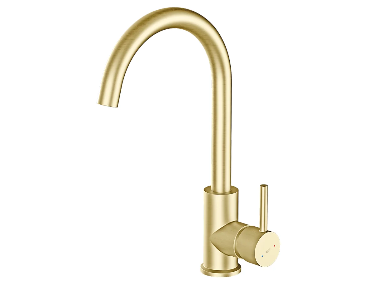 Kiwo bateria zlewozmywakowa szczotkowanego złota - Essebagno 1402769 - obrazek 1