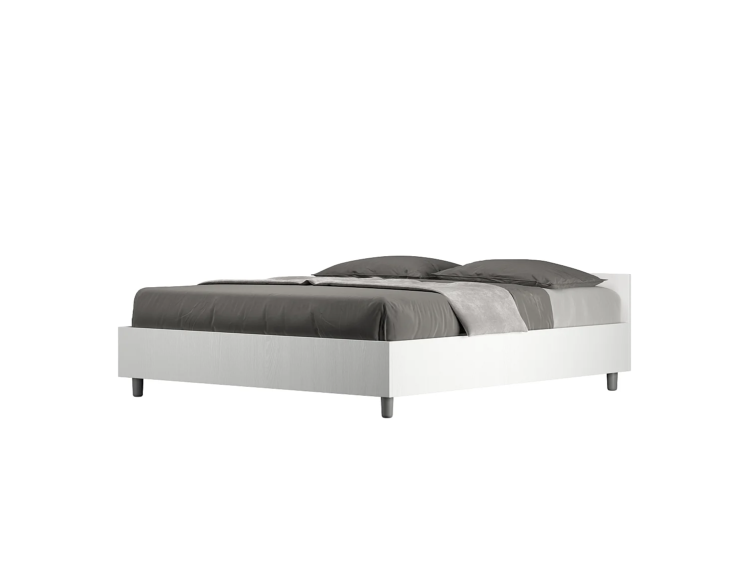 Łóżko bez stelaża 160x200 Frassino biała Nuamo 3578998 - obrazek 1