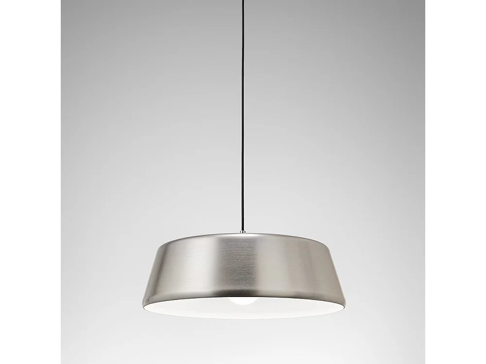 Blanca – Lampa wisząca niklowa 1XE27 max 1X60W IP20 – Lampa sufitowa o nowoczesnym wzornictwie z aluminium – Gniazdo E27 4105047