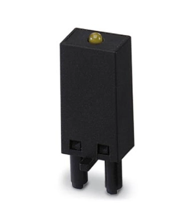 Moduł wtykowy do gniazd ECOR‑1 i ECOR‑2, z warystorem i żółtą diodą LED ‑ LV‑120‑230AC/110DC - obrazek 1