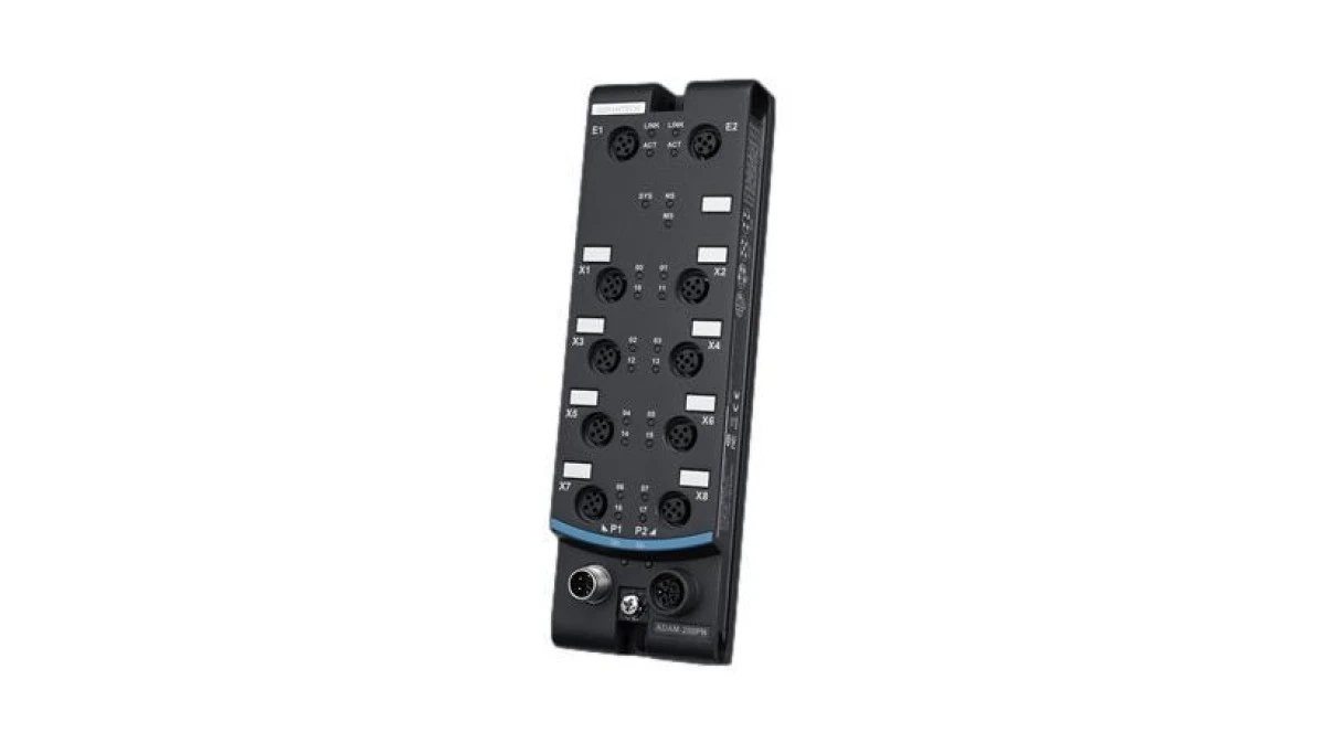 Moduł wejść/wyjść, z 16 kanałami cyfrowymi I/O, 2x port daisy chain z zasilaniem/Eth, PROFINET, Modbus/TCP, IP67 ADAM‑250PN‑A - obrazek 1