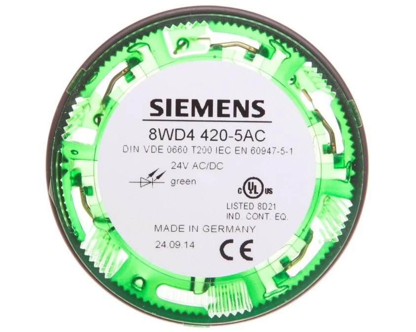 Moduł świetlny do kolumny sygnalizacyjnej 70mm LED zielony światło ciagłe 24V AC_DC IP65 8WD4420‑5AC - obrazek 2