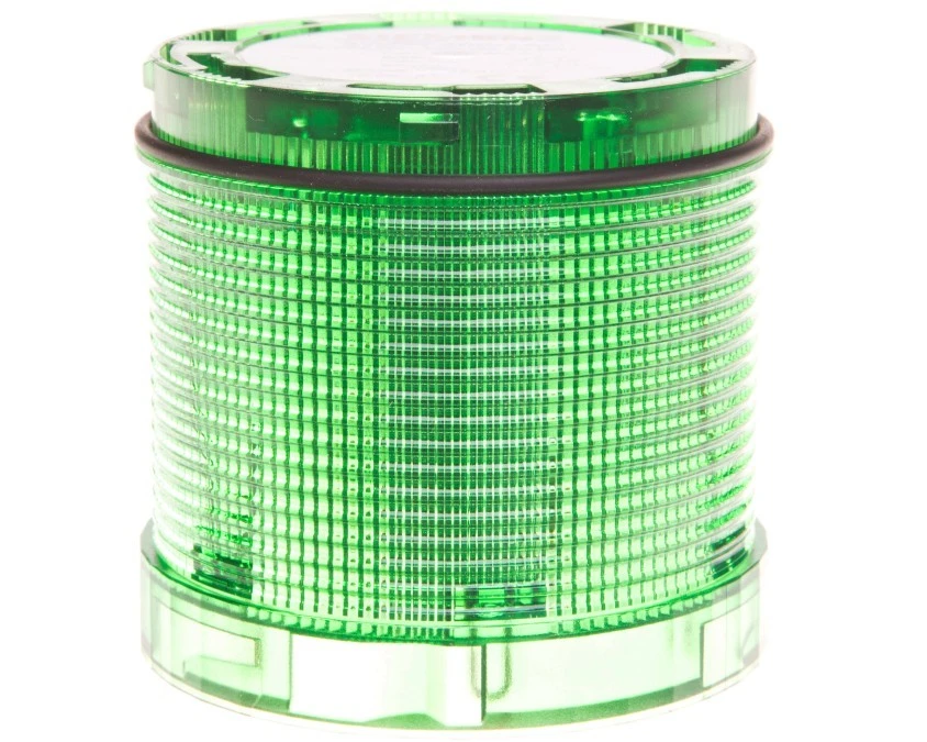 Moduł świetlny kolumny sygnalizacyjnej 70mm zielony bez żarówki BA15d 12‑230V AC_DC IP65 8WD4400‑1AC - obrazek 1