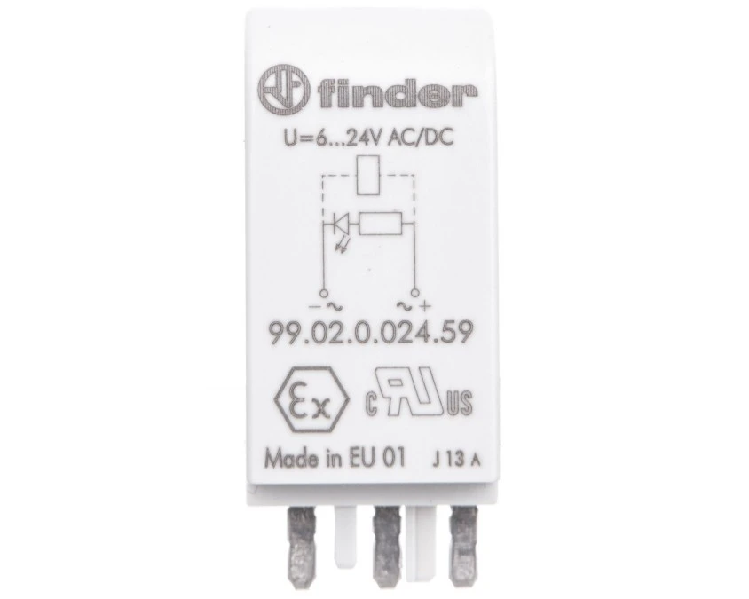 Moduł sygnalizacyjny LED zielony 6‑24V AC/DC 99.02.0.024.59 - obrazek 1