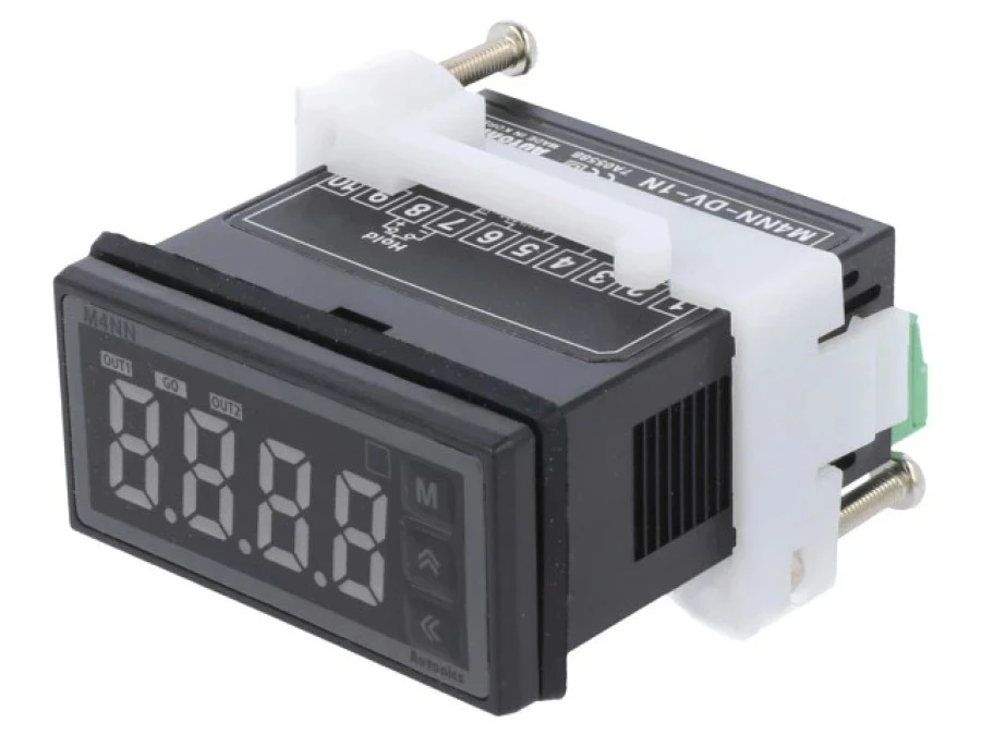 Moduł typu miernik napięcia DC, LED, klawiatura foliowa, 5...24VDC M4NN‑DV‑1N - obrazek 1