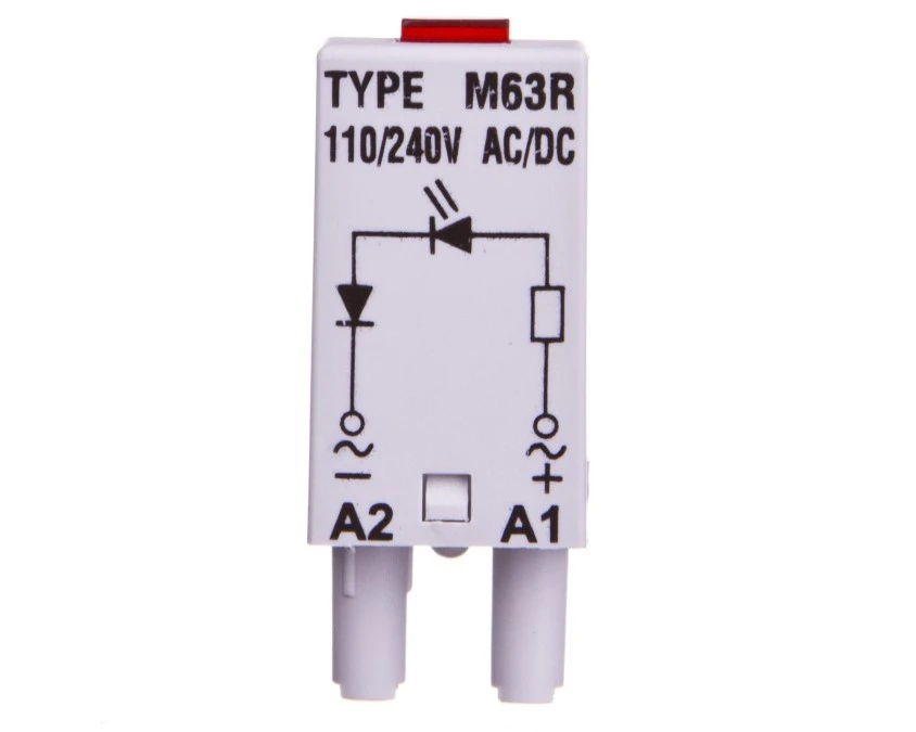 Moduł sygnaliacyjny LED dioda czerwona 110‑230 V AC/DC MODUL L M63R SZARY 854855 - obrazek 1