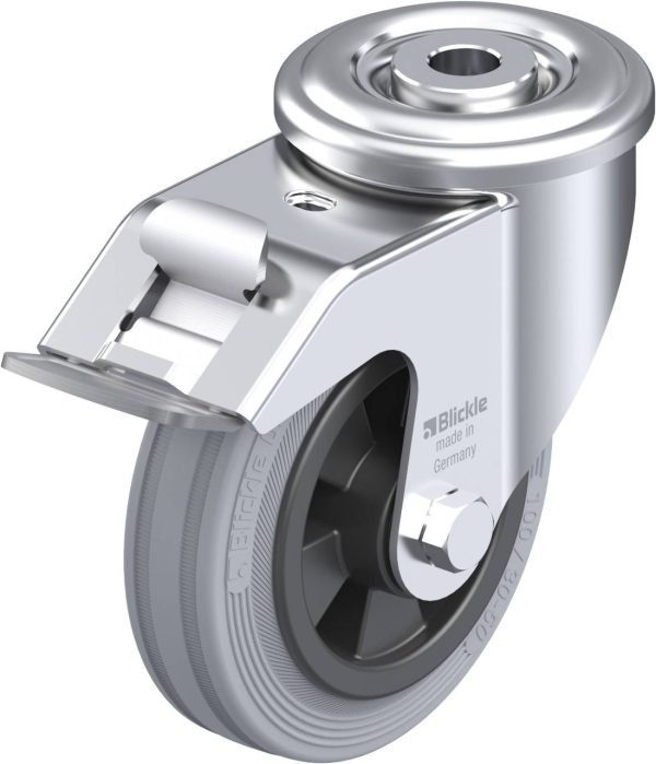 Blickle 572842 LER-VPP 100R-FI-SG Kółko skrętne z hamulcem Średnica koła: 100 mm Maksymalne obciążenie: 70 kg 1 szt.