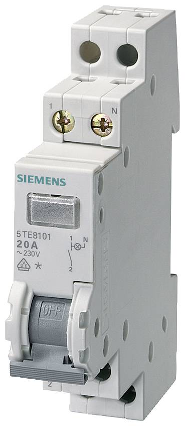 Przełącznik sterujący szary 20 A 2 NO Siemens 5TE8102 - obrazek 1