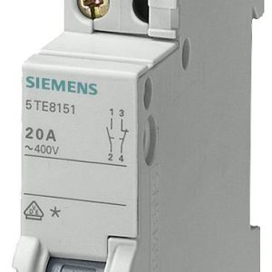 Przełącznik szary 20 A 2 NO, 2 NC Siemens 5TE8152 Przełącznik szary 20 A 2 NO, 2 NC Siemens 5TE8152